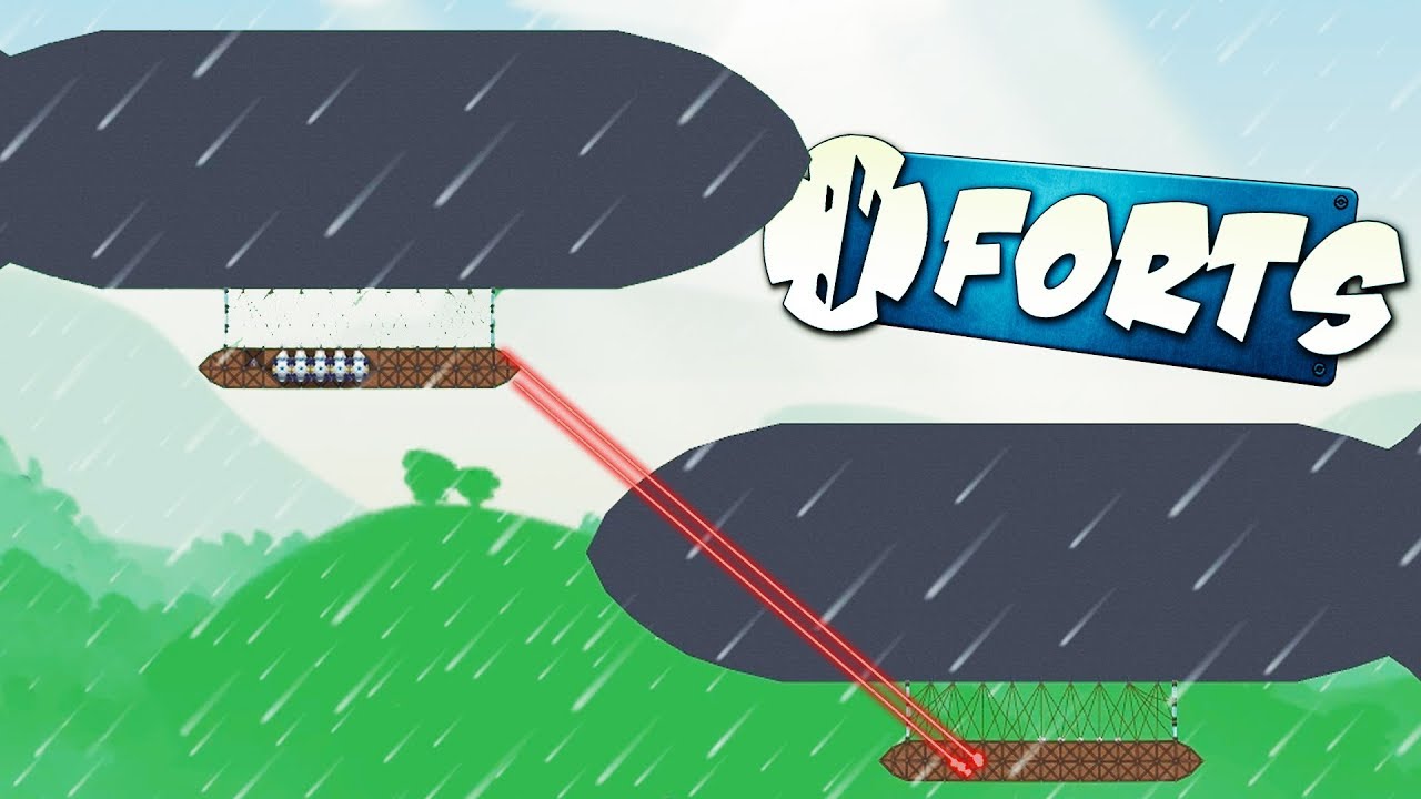 real time strategy games online DESTROYING ZEPPELINS with FIREBEAMS! - Forts Multiplayer Gameplay