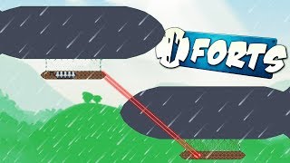 DESTROYING ZEPPELINS with FIREBEAMS! - Forts Multiplayer Gameplay