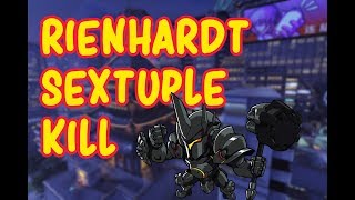 REINHARDT SEXTUPLE KILL!! RIP MY TEAM!!