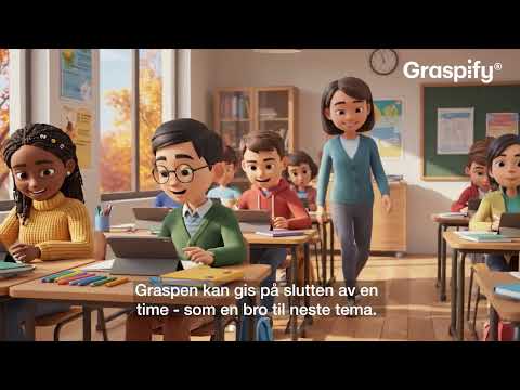 Graspify for skole, promo pรฅ norsk