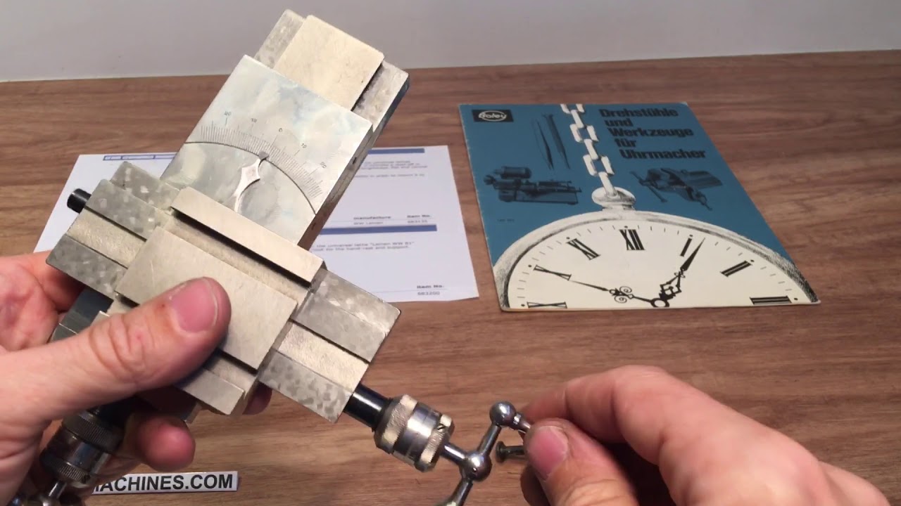 Boley Leinen Cross Slide or Compound Slide for 8mm Watchmaker Lathe