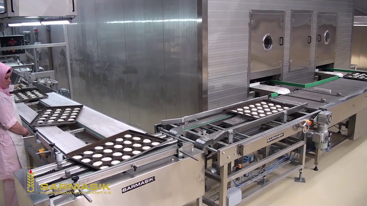 Полностью автоматизированные промышленные туннельные печи Sarmaşık для выпечки формового хлеба