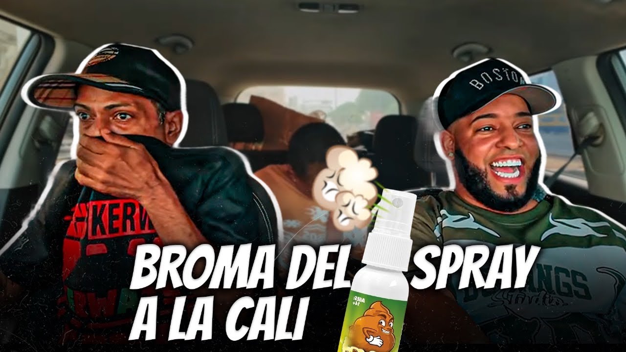 LA CALI CASI SE TIRA DEL CARRO POR BROMA DEL SPRAY