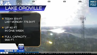 Recent rains raise Lake Oroville levels by 40 feet in a week