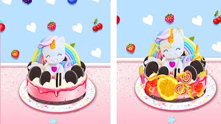 PLAY FUNNY COOKING GAME UNICORN CHEF BAKING #4 | OREO YOGURT CAKE | PLAY GAME ON ANDROID /IOS screenshot 5