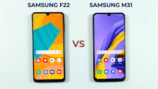 Samsung F22 vs Samsung M31 Speed Test & Camera Comparison