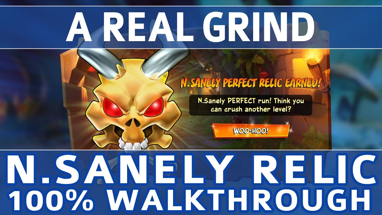 Crash Bandicoot 4 - A Real Grind 100% Walkthrough - N.Sanely Perfect Relic (All Gems & Crates)