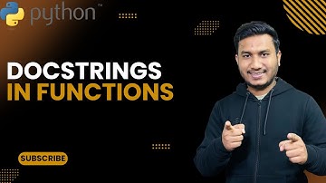 Docstrings in Functions  | The Complete Python Course | Basic to Advance  | Python Tutorial
