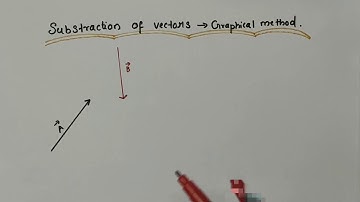 Substraction of vectors - Graphical method // Class 11 Physics // Chapter 4 Motion in a plane