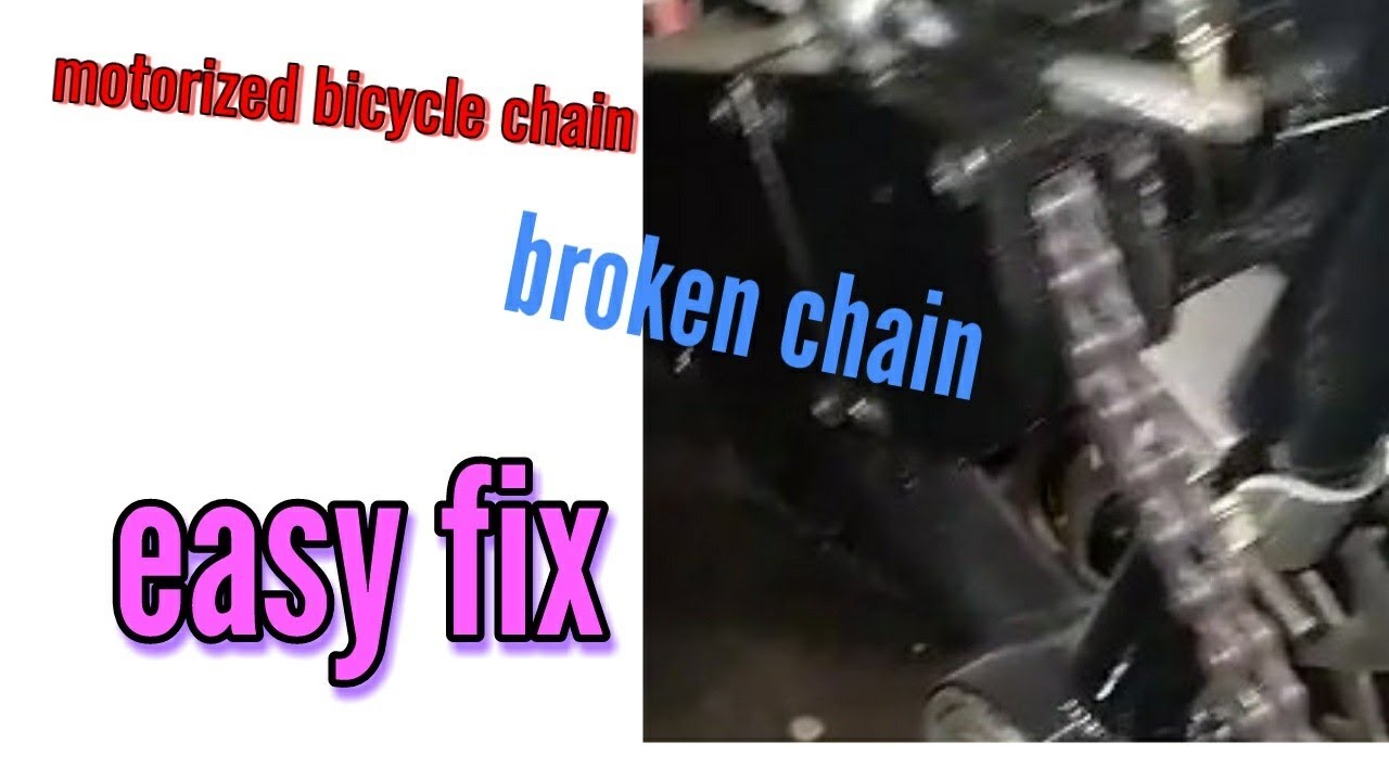 How to fix your motorized bicycle chain the easy way - YouTube