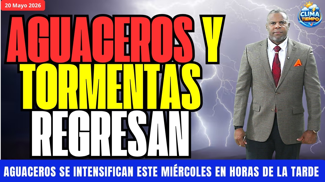 🌧️ EL CLIMA CAMBIA ESTE MIÉRCOLES CON AGUACEROS Y TRONADAS🌧️