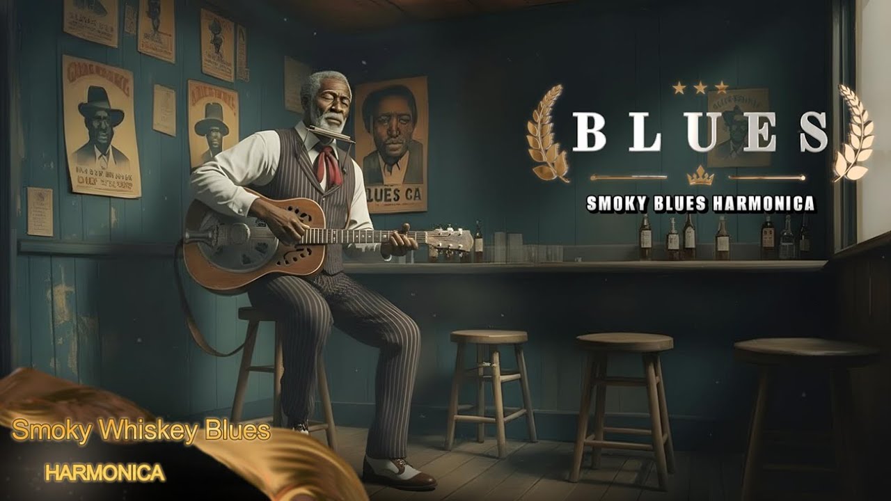 Soulful Harmonica Blues – Night Acoustic Blues Music