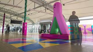 Craig & Karl: Public Art Trail on display at the Domestic Terminal Skywalk.