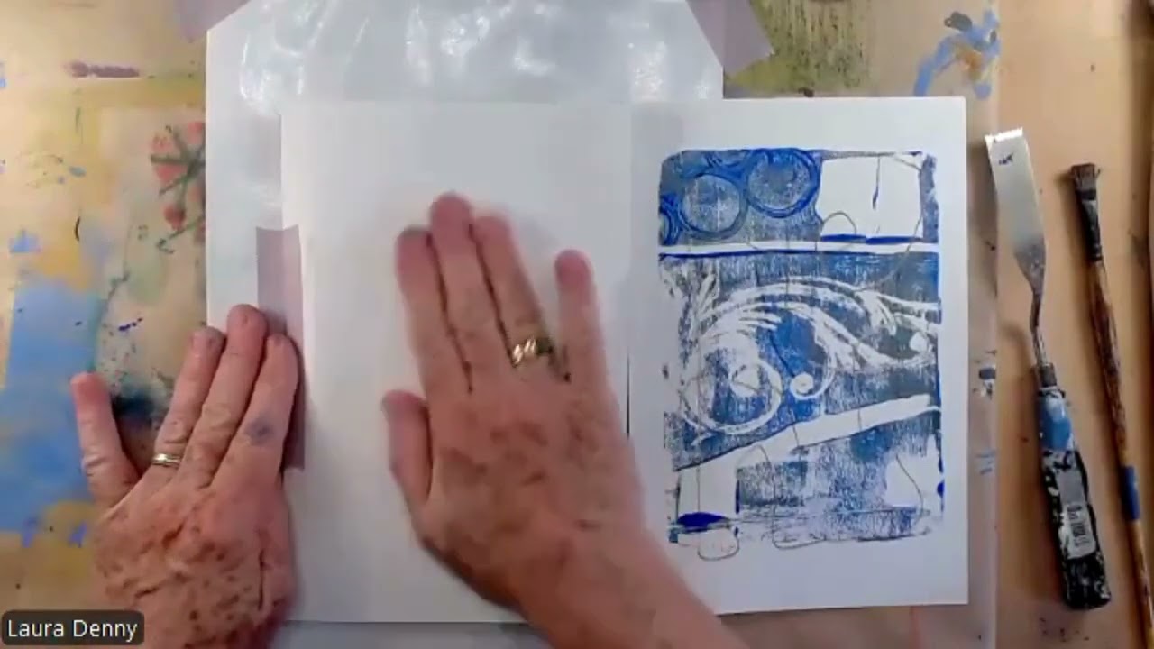 Печать картины на гелевой пластине