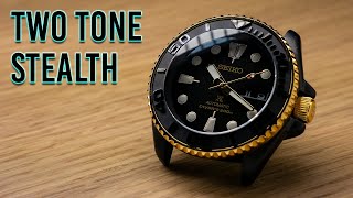 Seiko Mod  Two Tone Stealth Mod