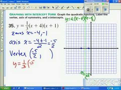 slope intercept form quadratic equation
 113 13 Solving Quadratic Equations By Graphing And Factoring ...