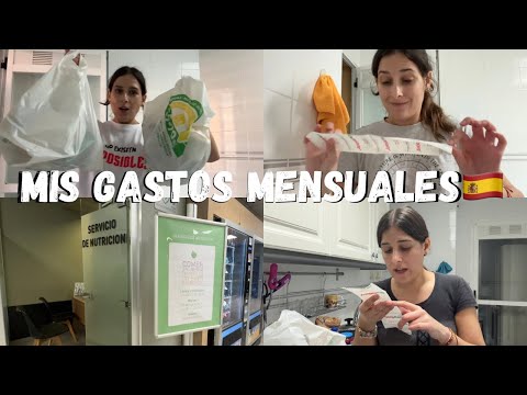 ¿Cuánto gasto en un mes viviendo en España🇪🇸? Compras y cita con una nutricionista.