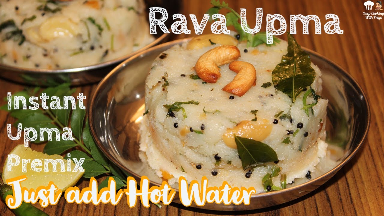 Rava Upma in 5 minutes Instant Upma Premix Suji Upma Recipe