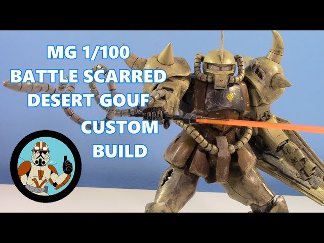 MG 1/100 Battle Scarred DESERT GOUF Custom Build (My First Custom