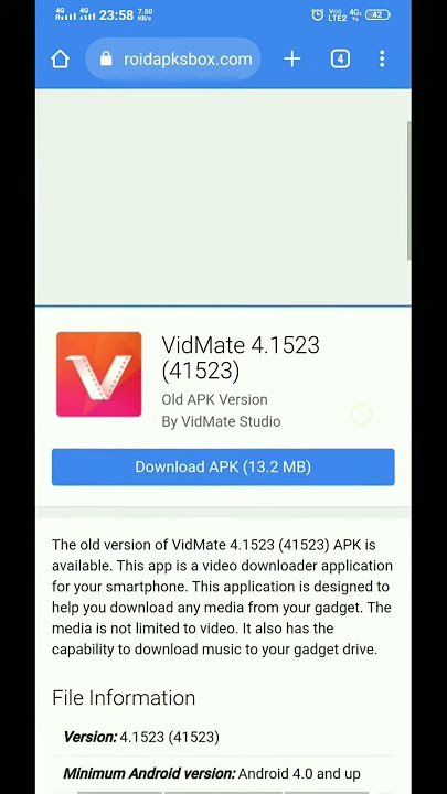 how to download vidmate apk old version