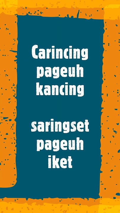 Peribahasa Basa Sunda #sunda