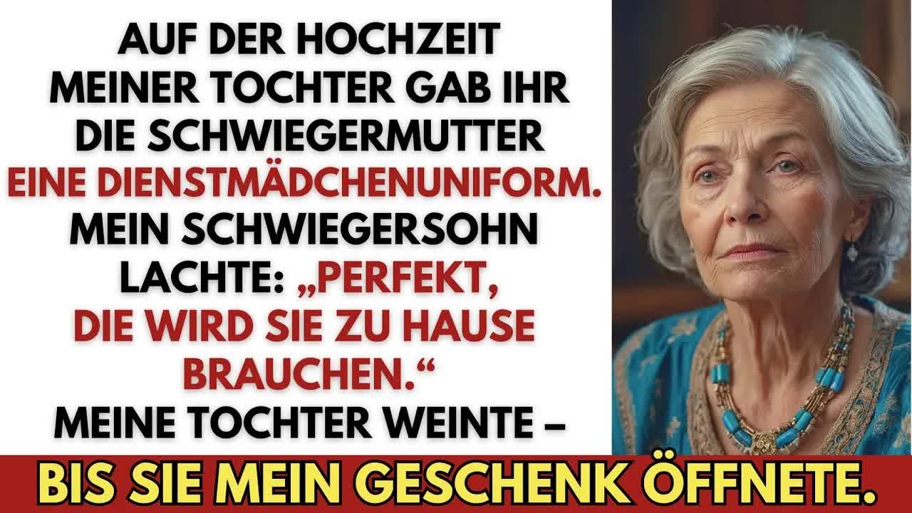 Auf der Hochzeit bekam meine Tochter eine Dienstmädchenuniform–mein Schwiegersohn lachte： „Perfe