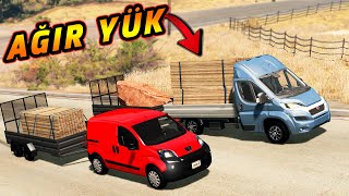 TİCARİ ARAÇLARLA ZORLU RAMPA TIRMANMA // AĞIR YÜK TAŞIYORUZ // BeamNG.drive