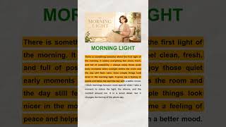 Embrace the Morning Glow | English Reading &amp; Listening Practice (A2-B1)
