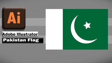 How to create Pakistani flag in adobe illustrator|Pakistani flag in adobe illustrator