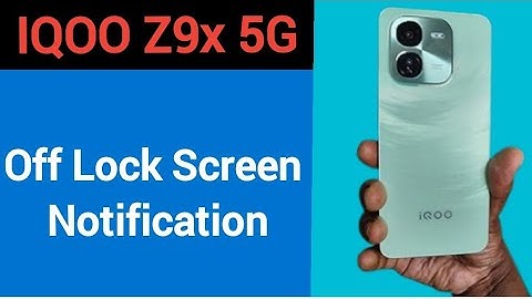 IQOO Z9x 5G me lock screen notification kaise band kare, how to Off lock screen notification