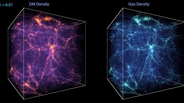 Dark Matter and Gas Density evolution during the history of the universe
