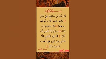 تلاوة خاشعة من سورة الكهف