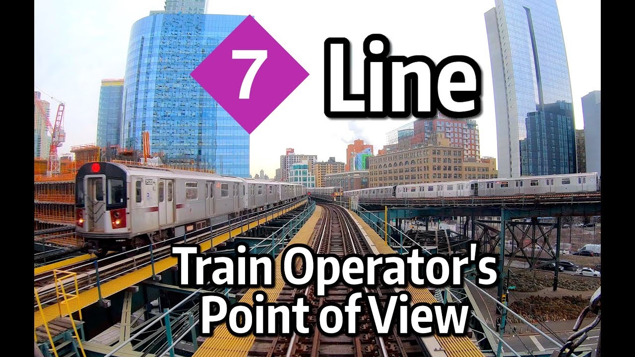 ᴷ Nyc Subway Front Window View The Manhattan Bound 7 Express Line Youtube