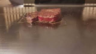 $200 Yonezawa beef steak (like Kobe) ASMR in Kyoto Japan