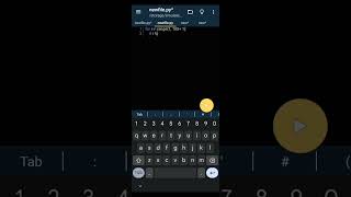 python code to print even numbers from 1-100 using your smart phone #phython
