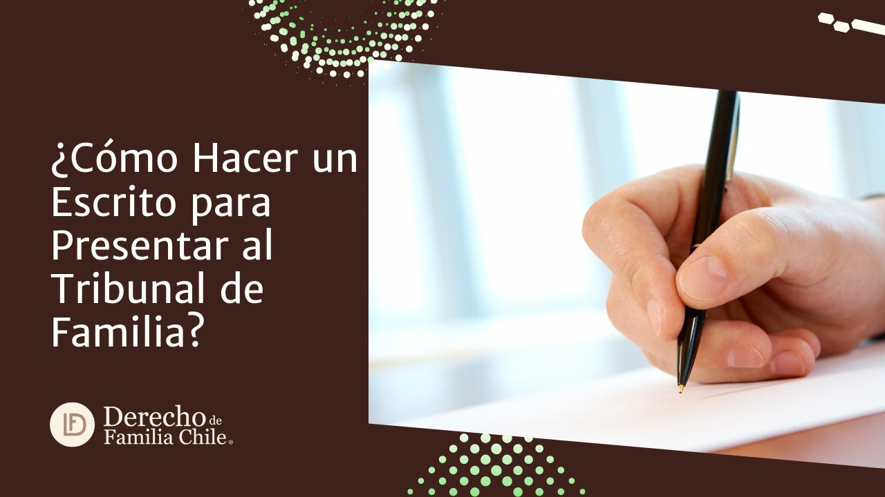 Aprende todos los detalles para redactar un escrito para presentar al