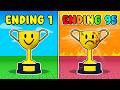 completing ALL 95 Endings in Roblox easiest game ever...