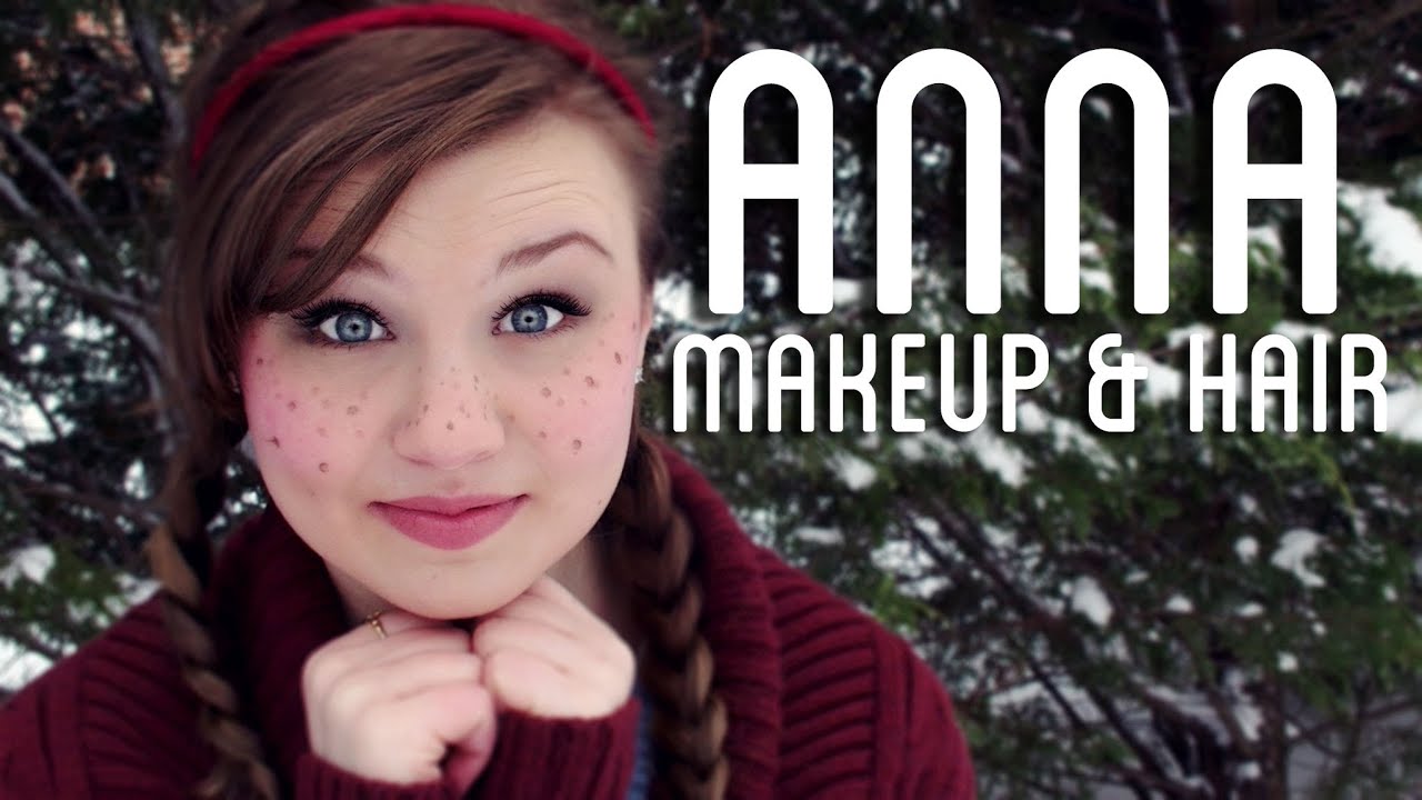 ANNA Frozen Makeup Hair Tutorial YouTube
