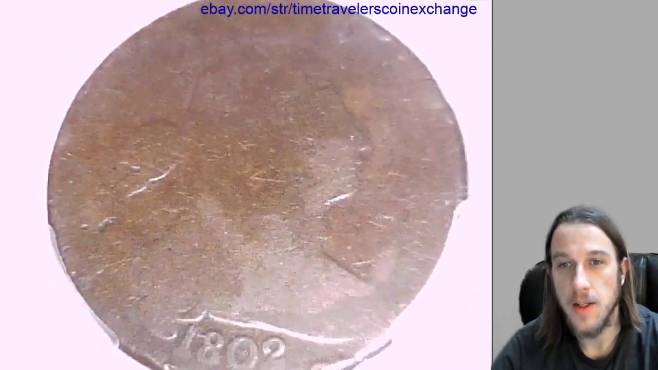Coin Video of 1802 Large Cent PCGS Genuine Rim Damage - AG Details S-236 36662811 Video