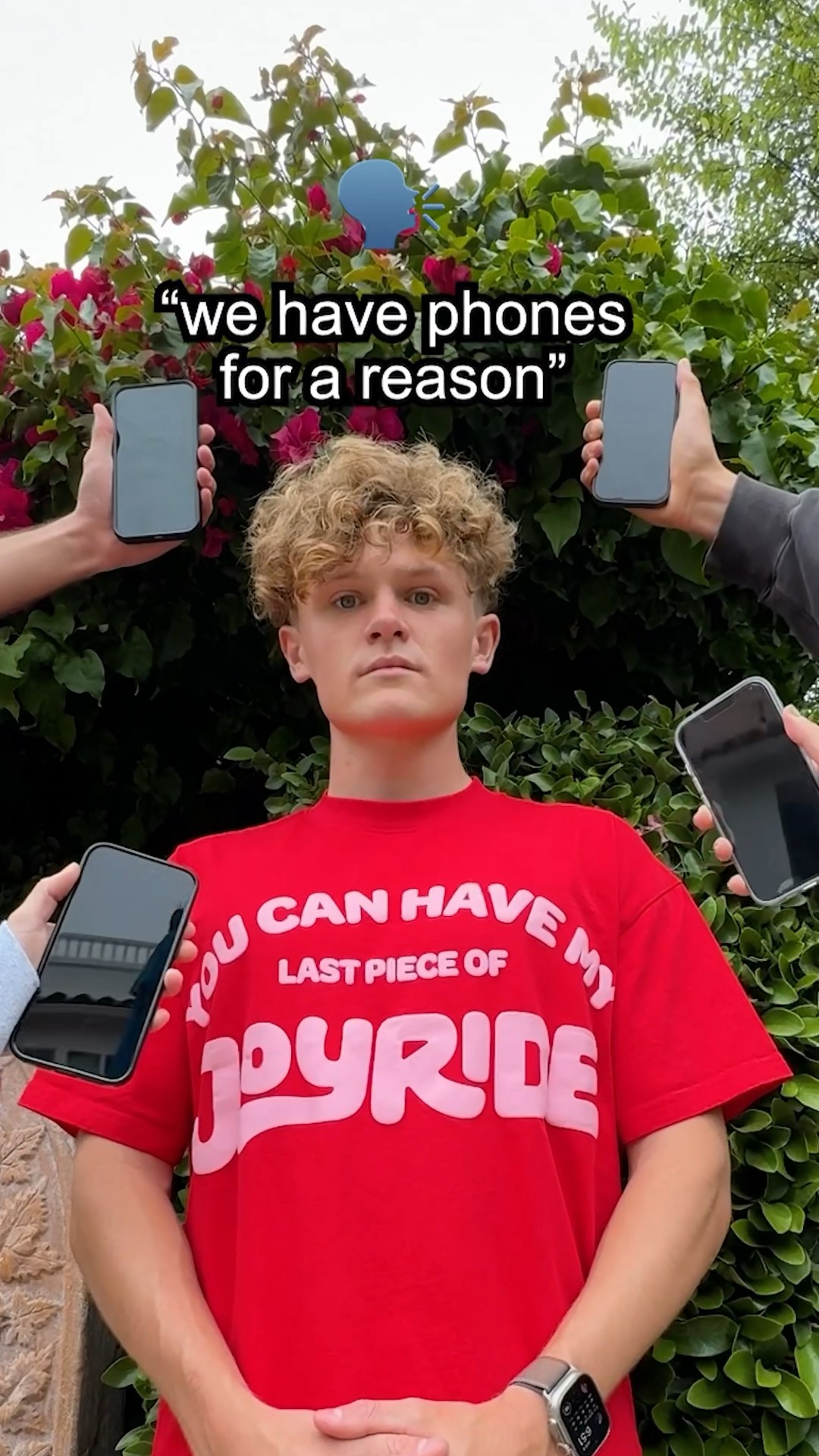 “we have phones for a reason”