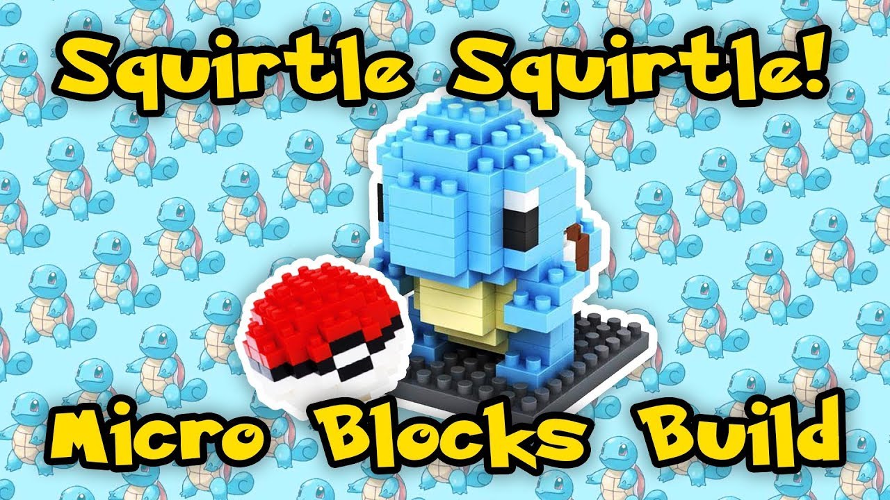 Pokemon Blocks Squirtle! Squirtle! Micro Blocks Build! YouTube