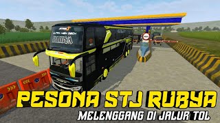 Pesona STJ RUBYA Melenggang Di Jalur Tol Bussid 3.4 screenshot 5