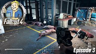 Fallout 4: Survival Mode Let's Play Episode 3! Mole Rat Hell!