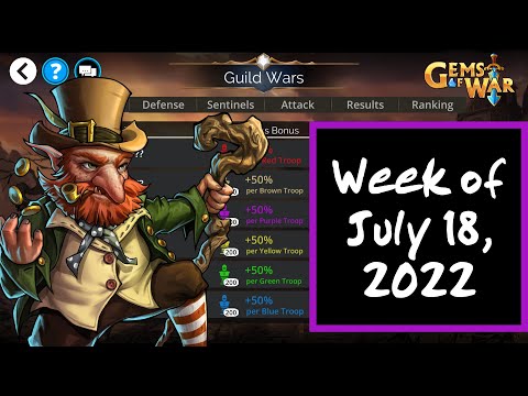 Gems of War - Guild Wars PURPLE Attack for the Week of July 18, 2022