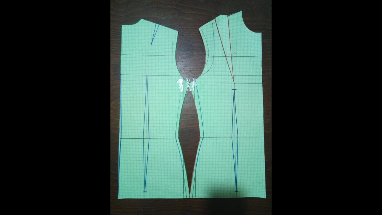 رسم بترون الكورساج  الفرنسي بالتفصيل   (الجزء1)