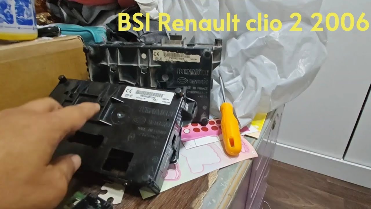BSI Renault clio 2 2006 software issueمشكلة في بي اس اي رينولت سليو
