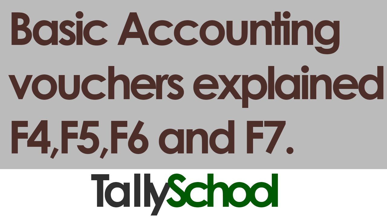 Basic Accounting Vouchers Explained YouTube