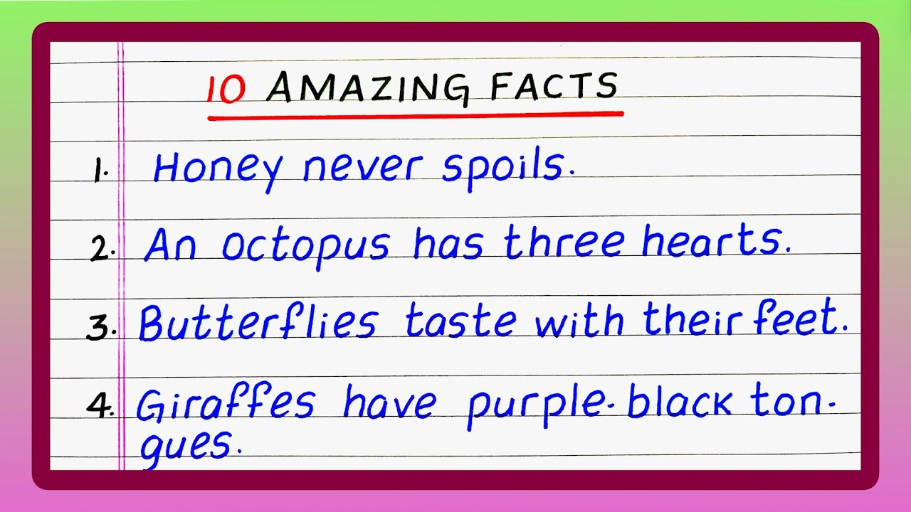 10 Amazing Facts | 10 Interesting Facts | Amazing Facts | Top 10 ...