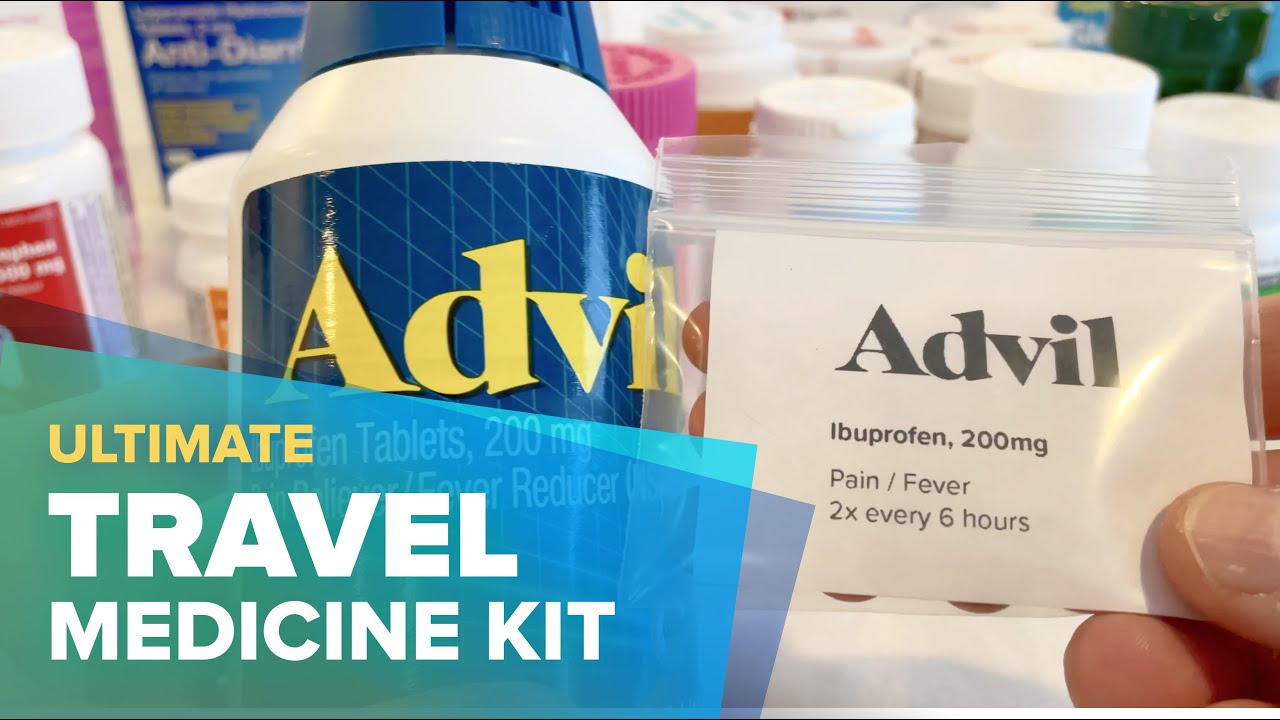 A medicine cabinet in your pocket! One bag travel first aid and EDC  medicine kit 