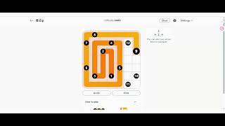 Linkedin Zip #326 Today's answer #Zip #games #puzzle #queens #pinpoint #answer #linkedingames